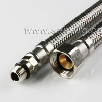 1/2 in. x M10 Stainless Steel Flexible Water Tap Supply Hoses with 10 Years Quality Guarantee, CE,ACS and GOST Approved